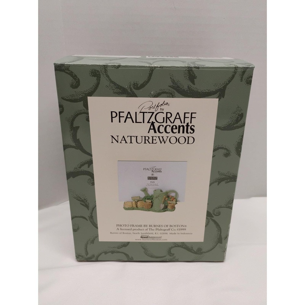 Pfaltzgraff Naturewood 4X6 Picture Frame Watering Can 1999